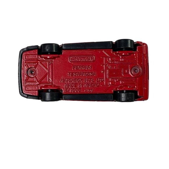 Matchbox Ferrari Testarossa 1986 Red Collectible Race Car u - Picture 7 of 8